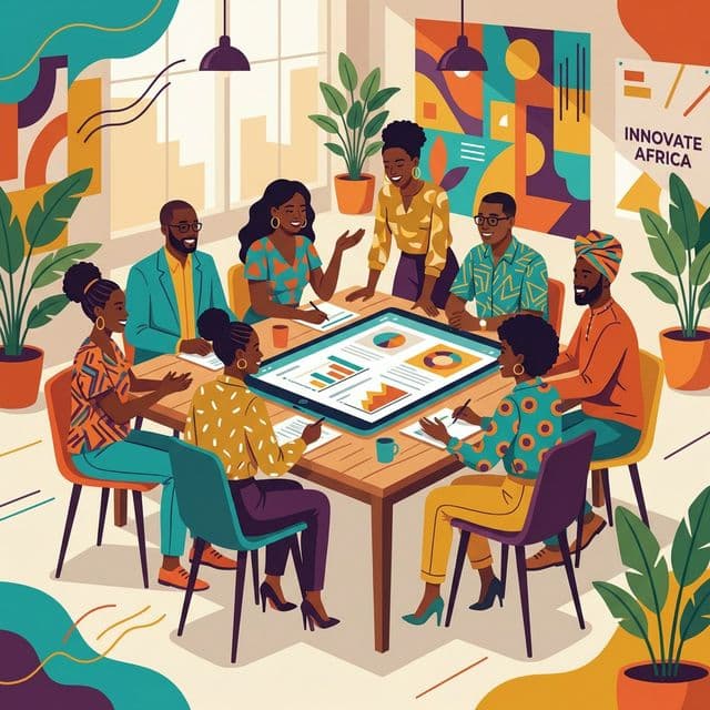 African business owners collaborating